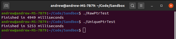 C++ Raw Pointer vs. Smart Pointer Performance with 1 Million Linked ...